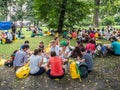 World Youth Day 2016. Picnic in the Planty Park in Cracow